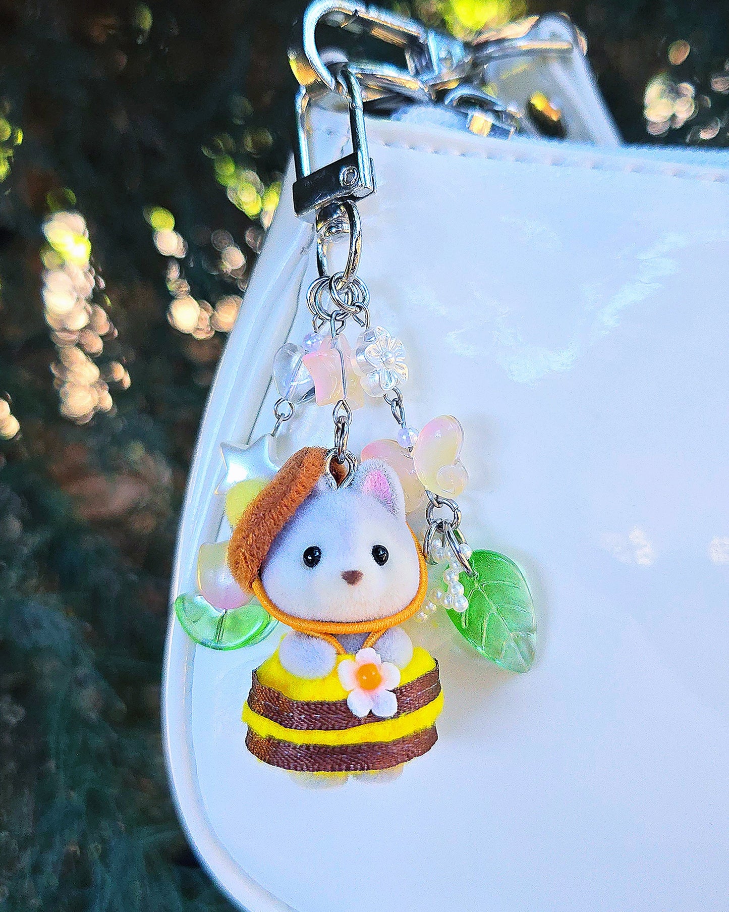 Bee Costume Husky Keychain (Small)