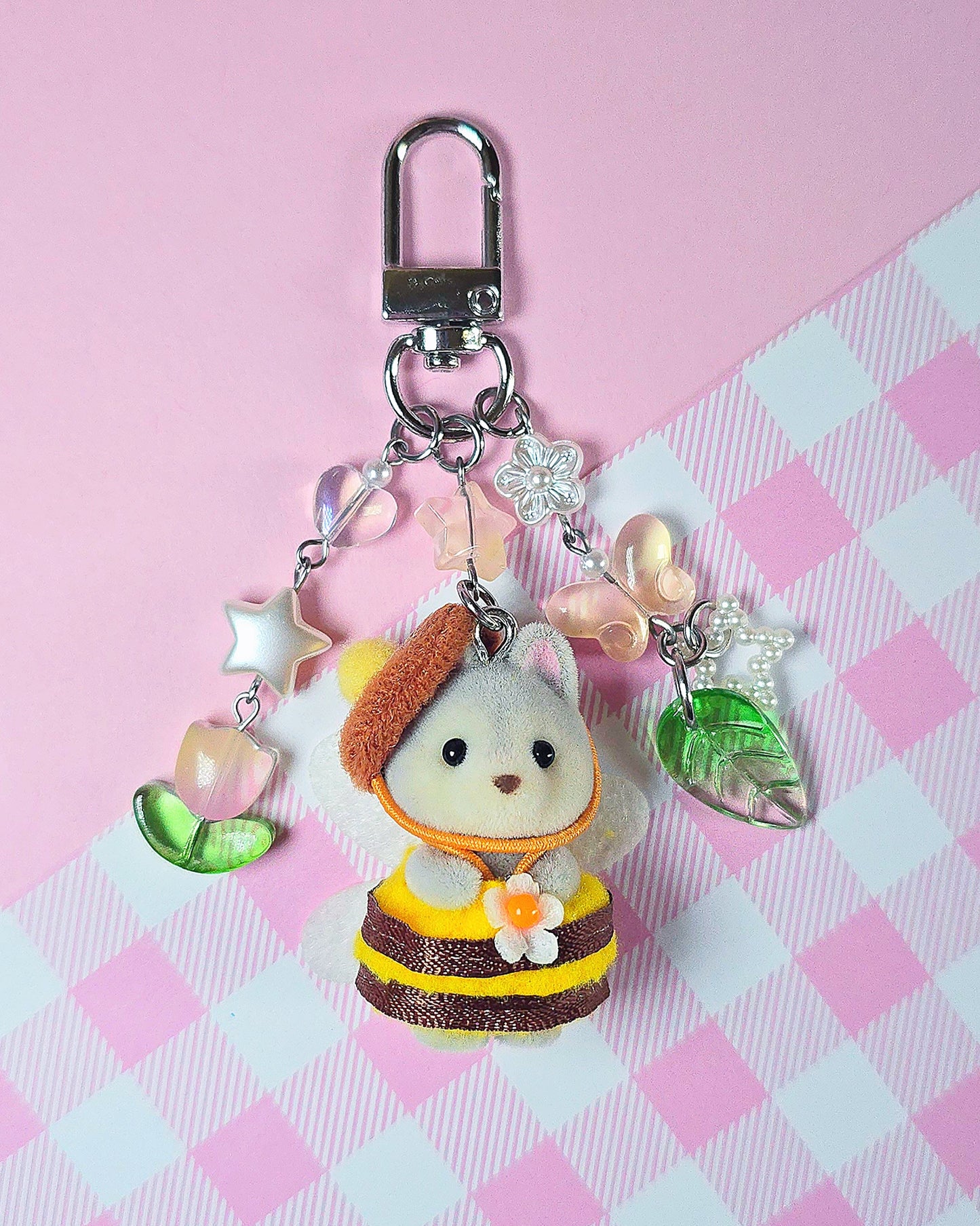 Bee Costume Husky Keychain (Small)