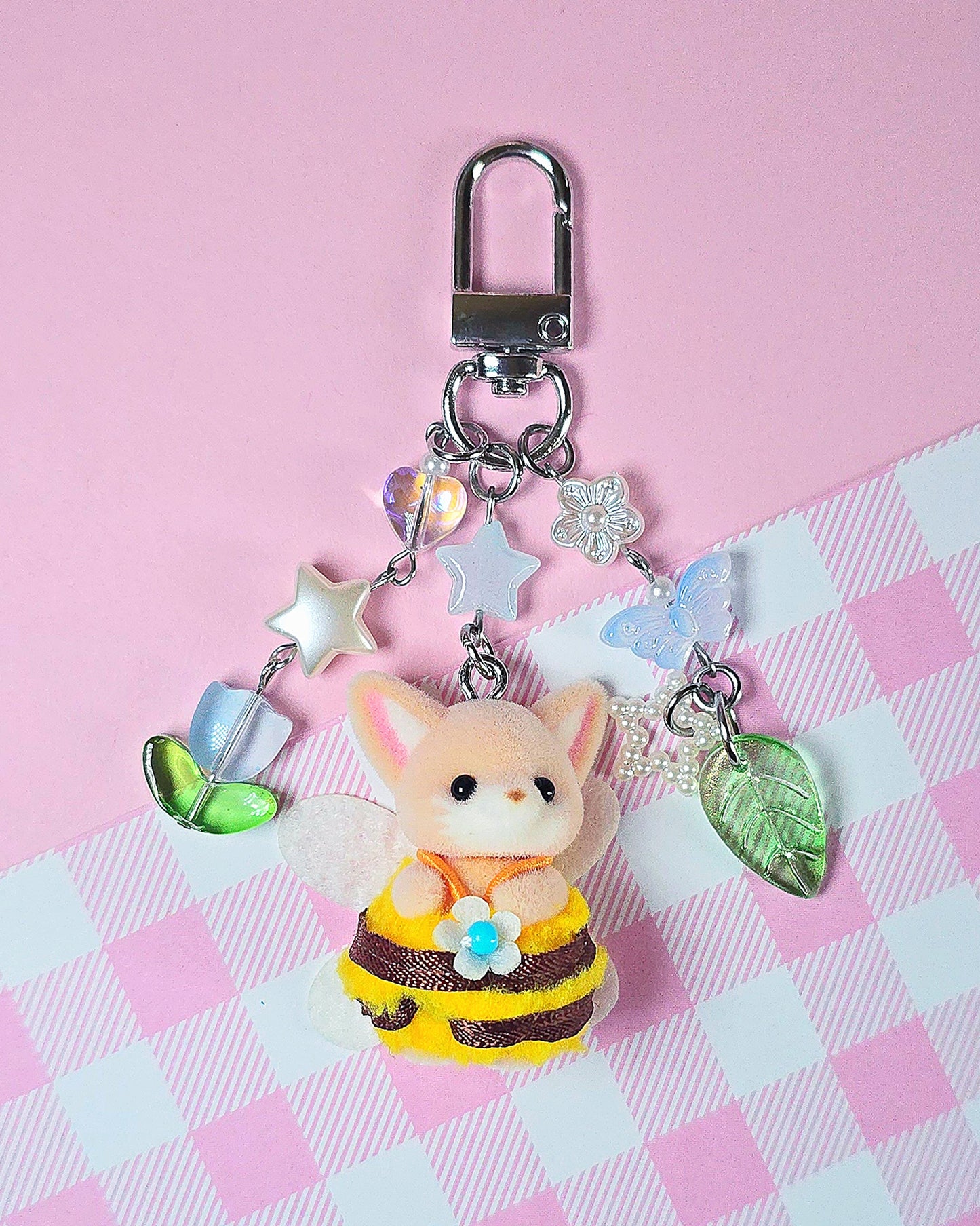 Bee Costume Fox Keychain (Small)
