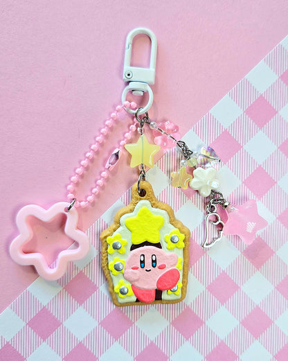 Pink Character Door Cookie Keychain