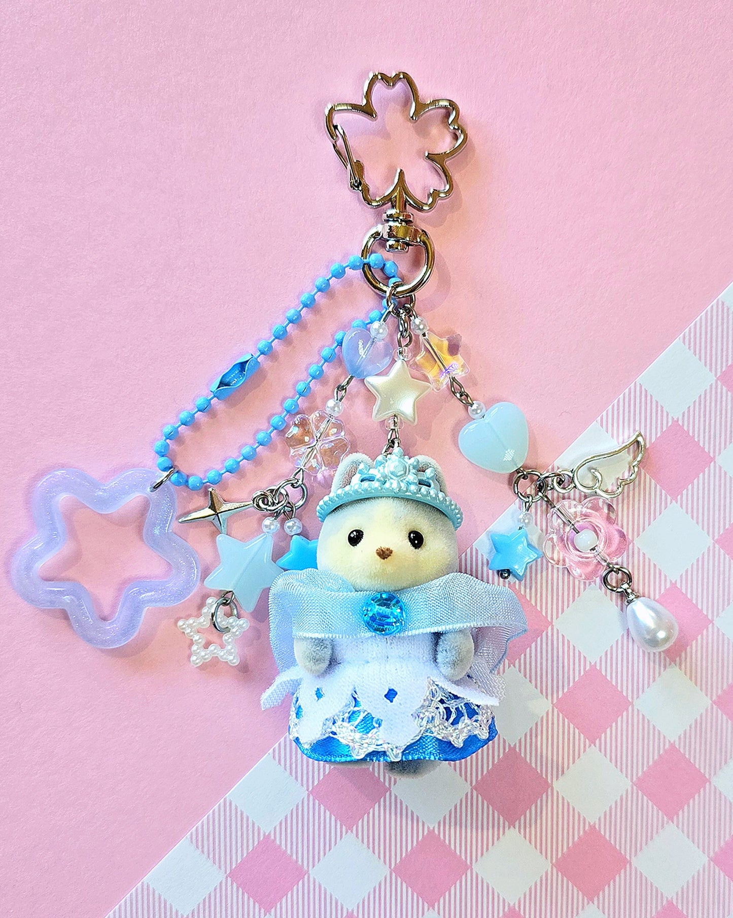 Husky Ice Princess Keychain