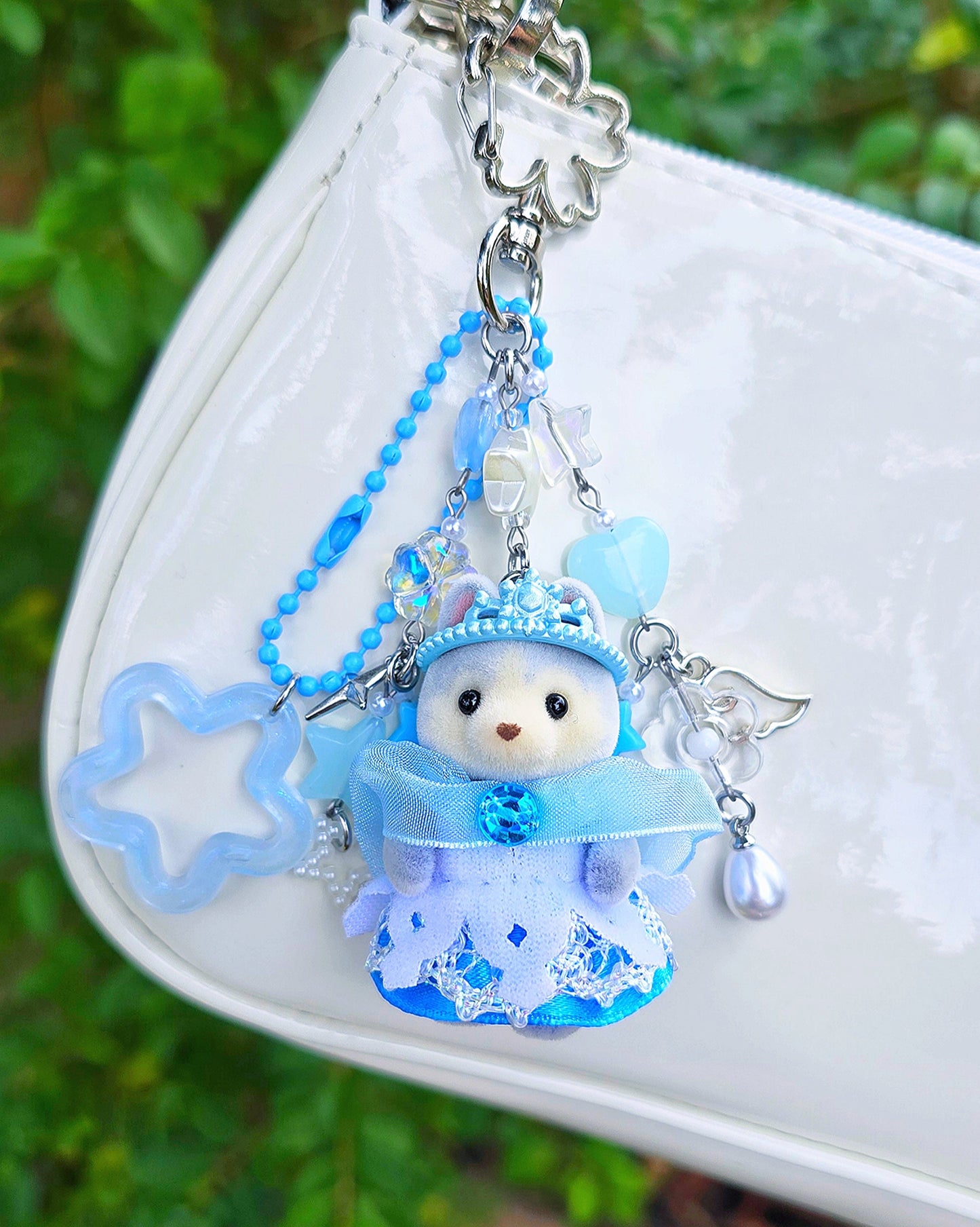 Husky Ice Princess Keychain