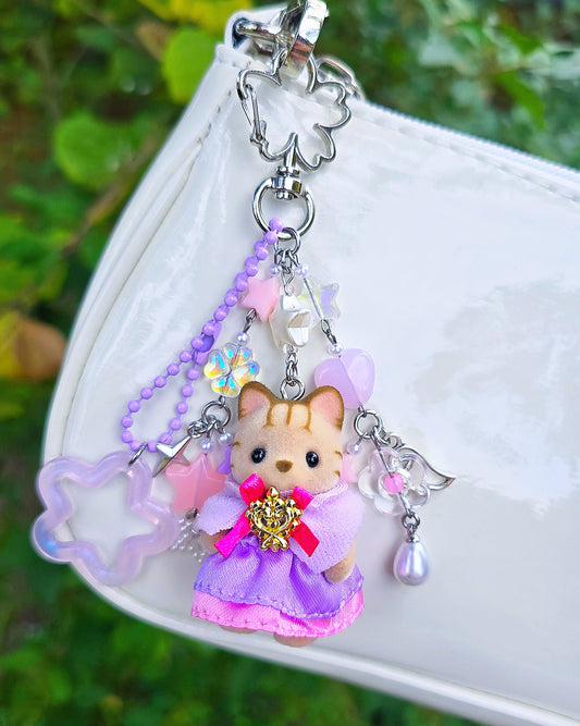 Cat Magical Princess Keychain