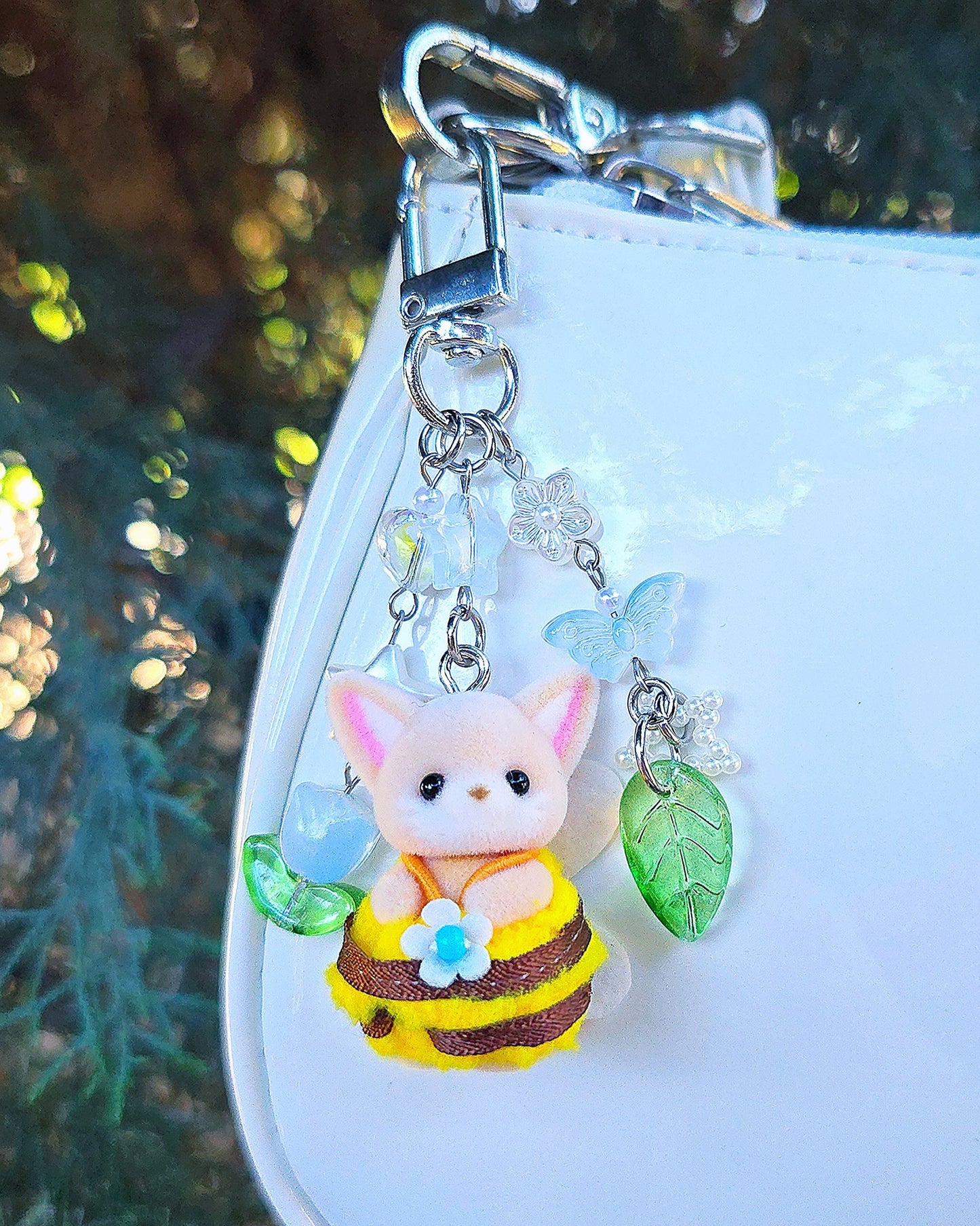 Bee Costume Fox Keychain (Small)
