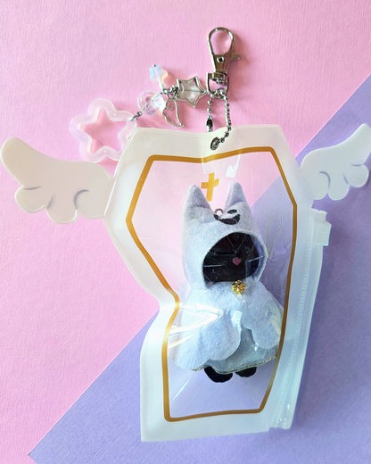 White Angel Carry Case Keychain