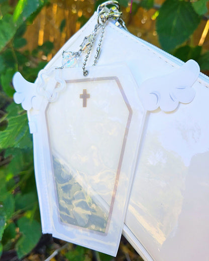 White Angel Carry Case Keychain