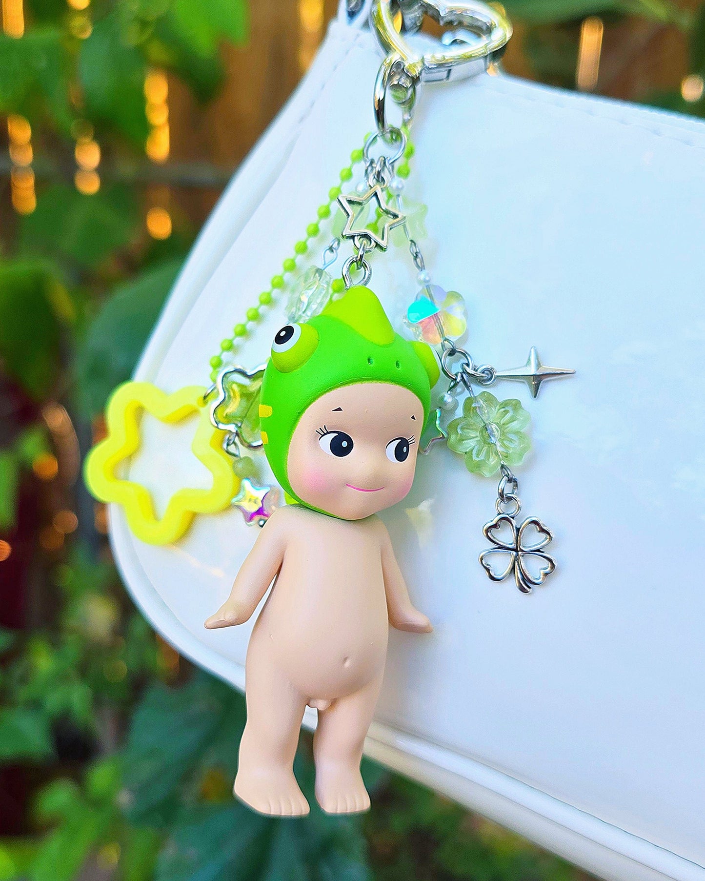 Chameleon Angel Baby Keychain