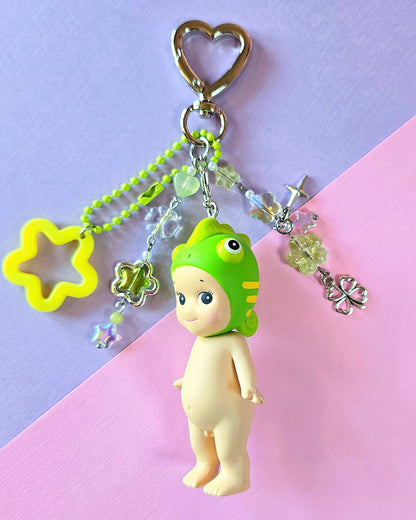 Chameleon Angel Baby Keychain