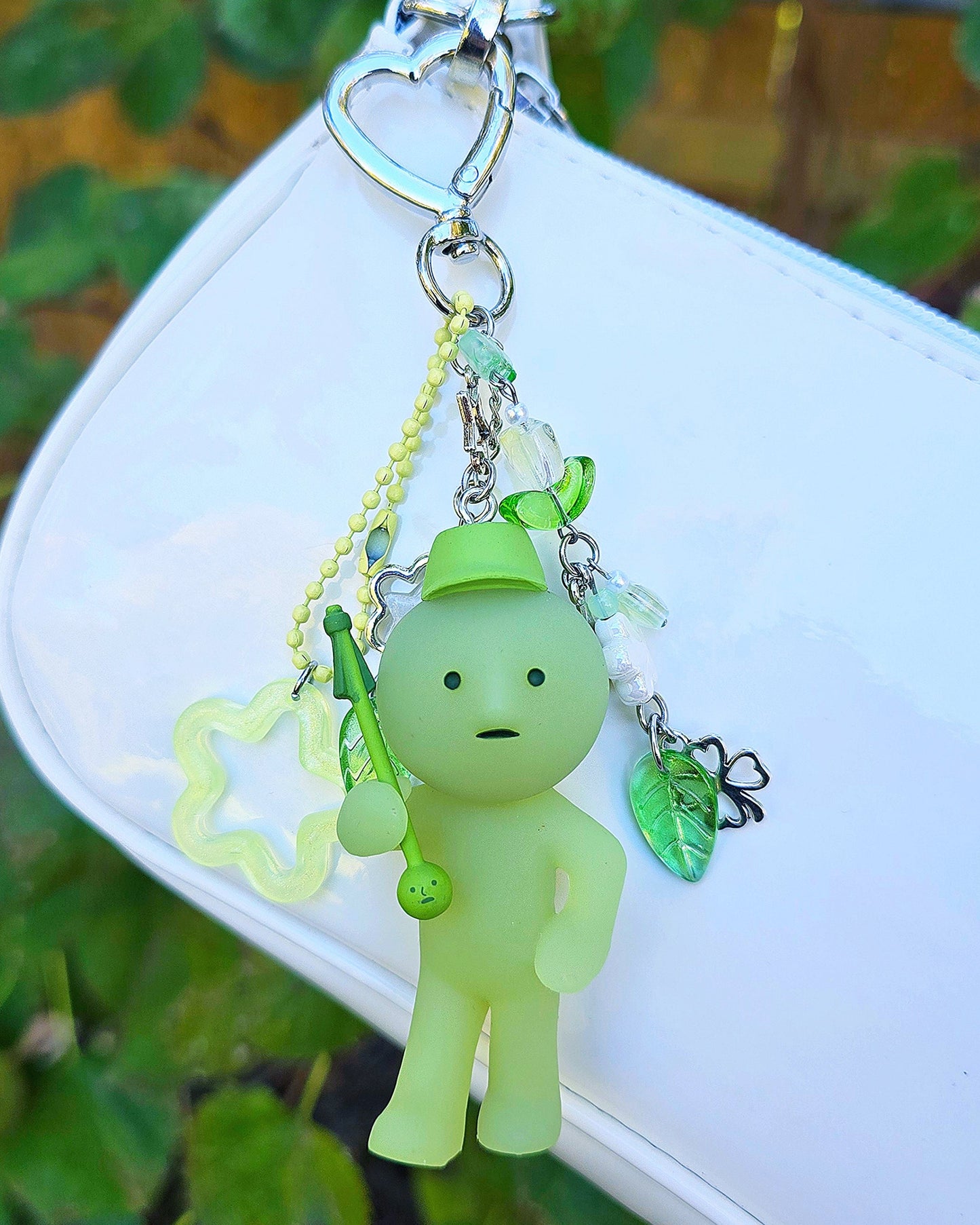 Marching Green Creature Keychain