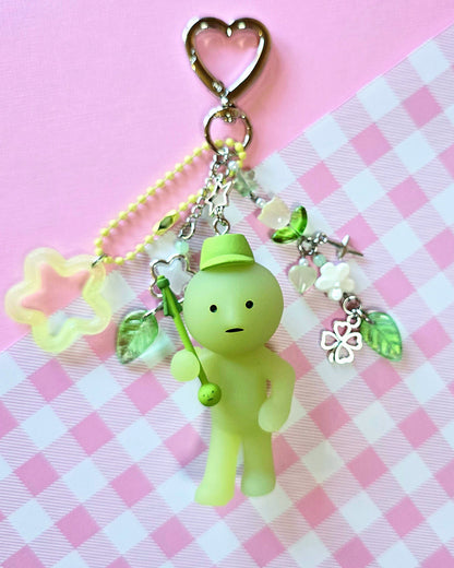 Marching Green Creature Keychain