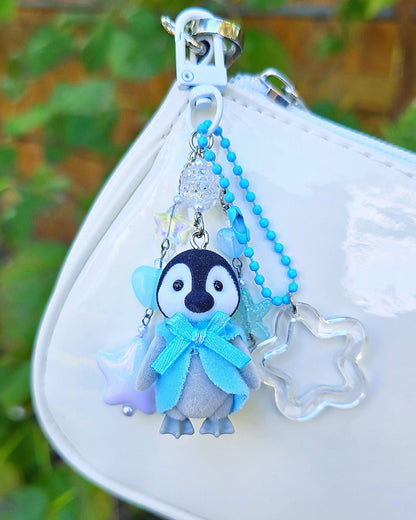 Blue Penguin Keychain