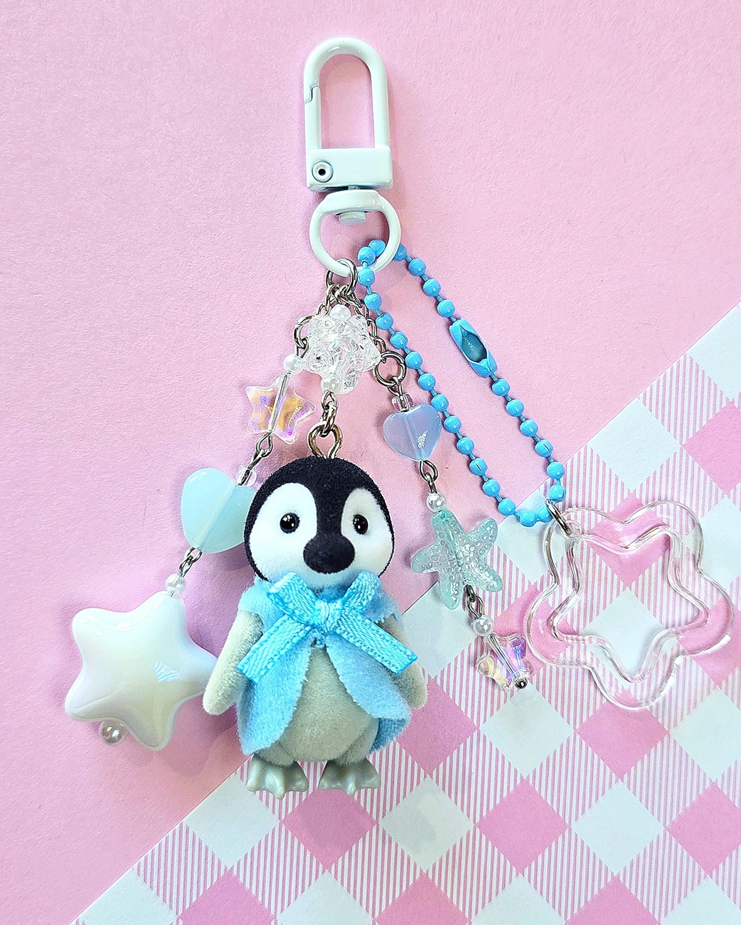 Blue Penguin Keychain